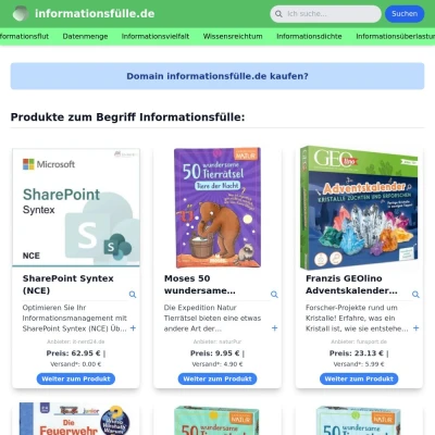 Screenshot informationsfülle.de