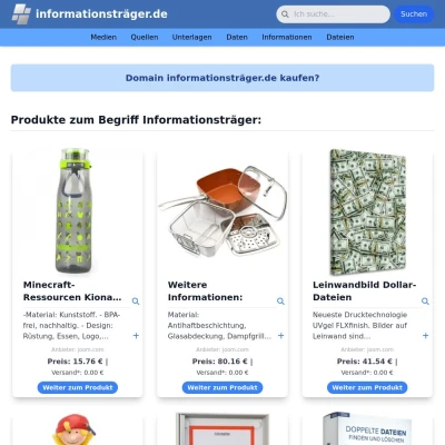 Screenshot informationsträger.de