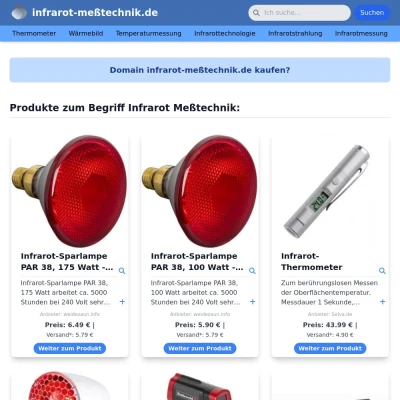 Screenshot infrarot-meßtechnik.de