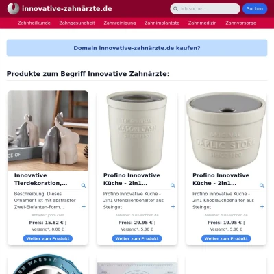 Screenshot innovative-zahnärzte.de