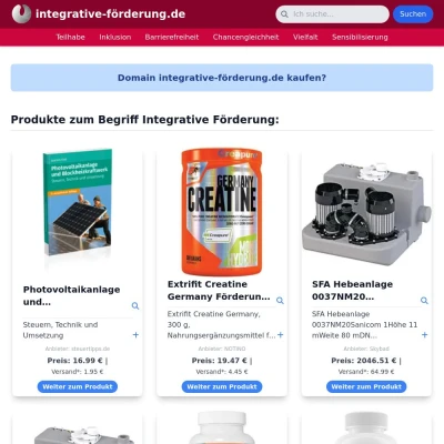 Screenshot integrative-förderung.de