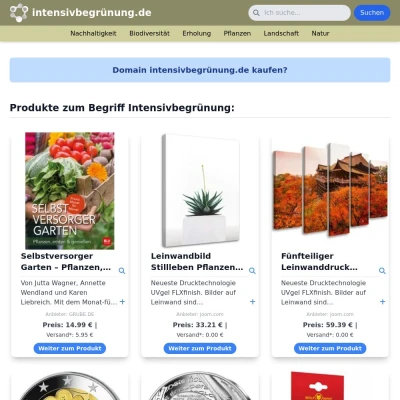 Screenshot intensivbegrünung.de