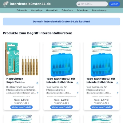 Screenshot interdentalbürsten24.de