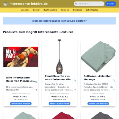Screenshot interessante-lektüre.de