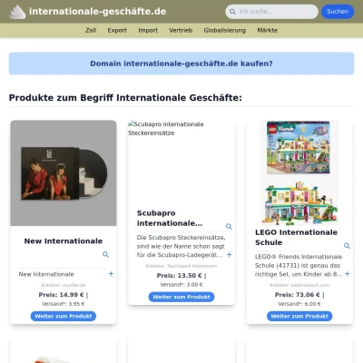 Screenshot internationale-geschäfte.de