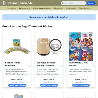 Screenshot internet-bücher.de