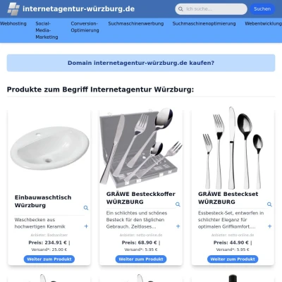 Screenshot internetagentur-würzburg.de