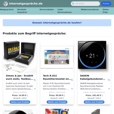 Screenshot internetgespräche.de