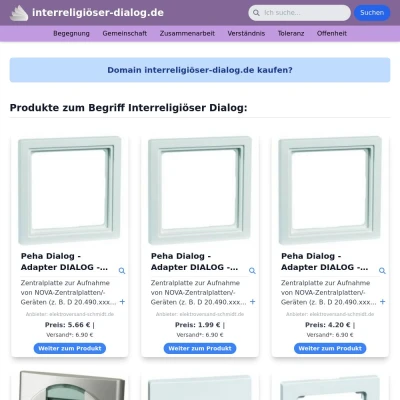 Screenshot interreligiöser-dialog.de