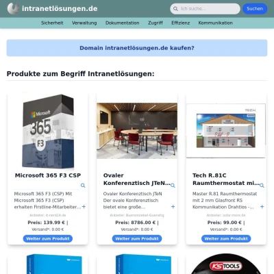 Screenshot intranetlösungen.de