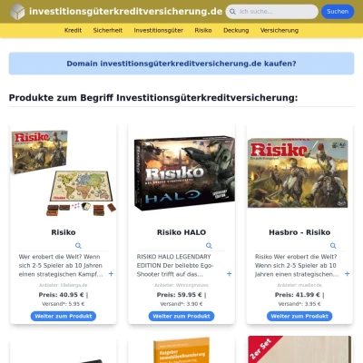 Screenshot investitionsgüterkreditversicherung.de