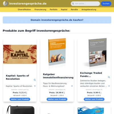 Screenshot investorengespräche.de