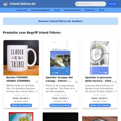 Screenshot irland-führer.de