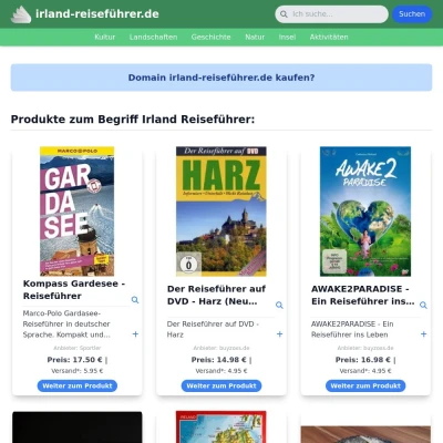 Screenshot irland-reiseführer.de