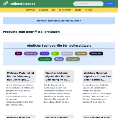 Screenshot isolierstützer.de