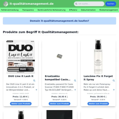 Screenshot it-qualitätsmanagement.de
