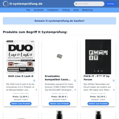 Screenshot it-systemprüfung.de