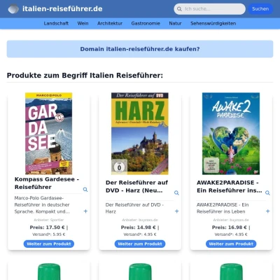 Screenshot italien-reiseführer.de