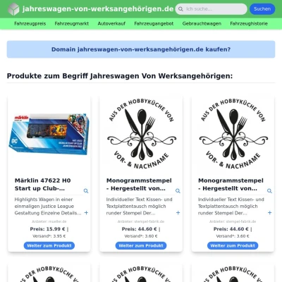 Screenshot jahreswagen-von-werksangehörigen.de