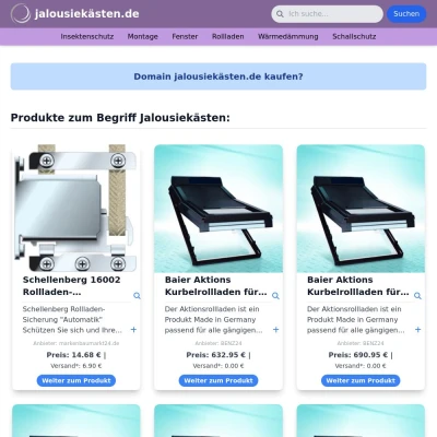 Screenshot jalousiekästen.de