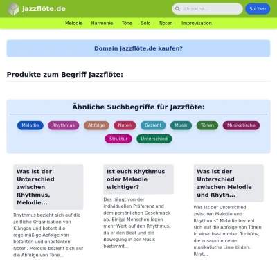 Screenshot jazzflöte.de