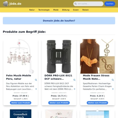 Screenshot jöde.de