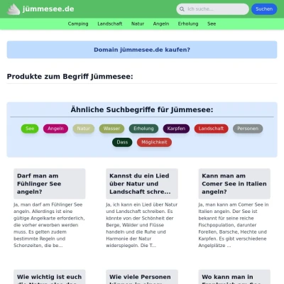 Screenshot jümmesee.de