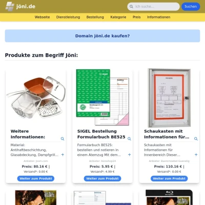 Screenshot jöni.de
