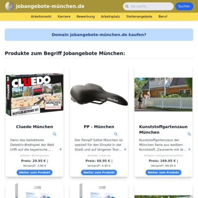 Screenshot jobangebote-münchen.de