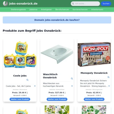 Screenshot jobs-osnabrück.de