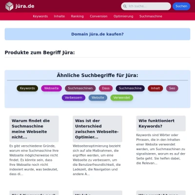 Screenshot jüra.de