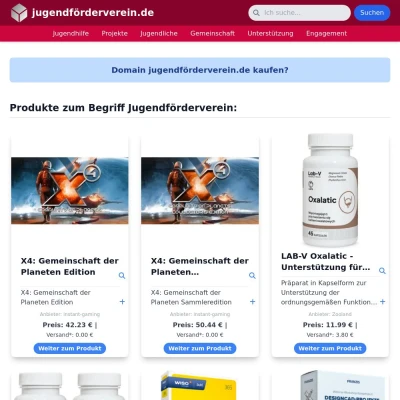 Screenshot jugendförderverein.de