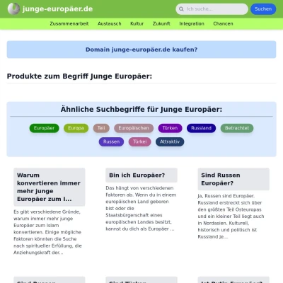 Screenshot junge-europäer.de