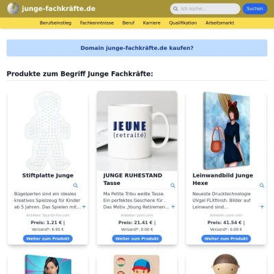 Screenshot junge-fachkräfte.de