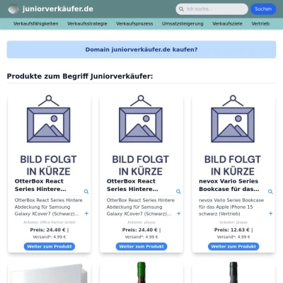 Screenshot juniorverkäufer.de