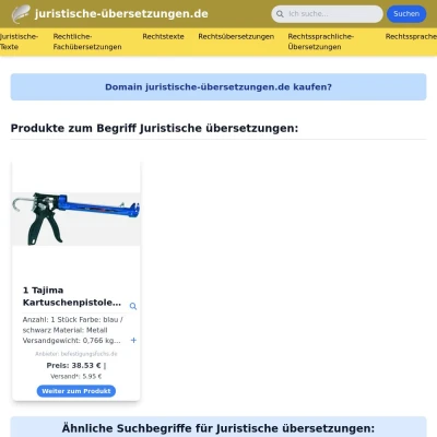 Screenshot juristische-übersetzungen.de