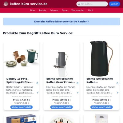 Screenshot kaffee-büro-service.de