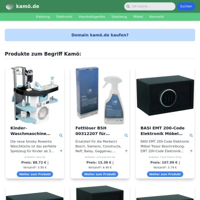 Screenshot kamö.de