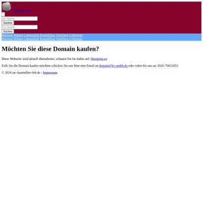 Screenshot kaminlüfter.de