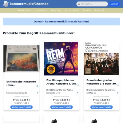 Screenshot kammermusikführer.de