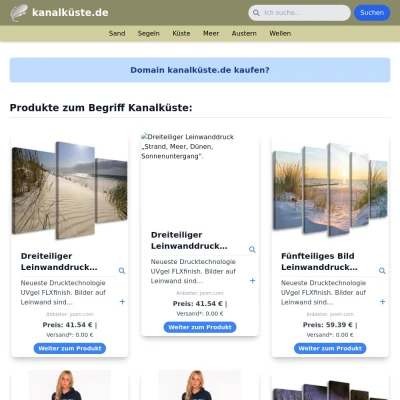 Screenshot kanalküste.de