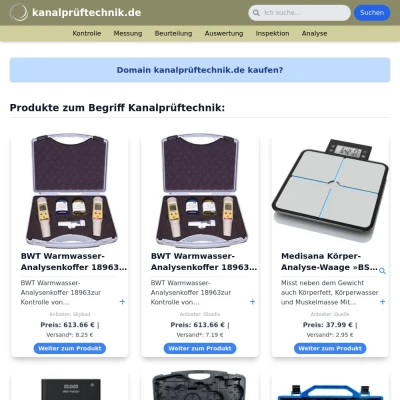 Screenshot kanalprüftechnik.de