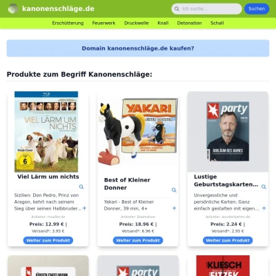 Screenshot kanonenschläge.de