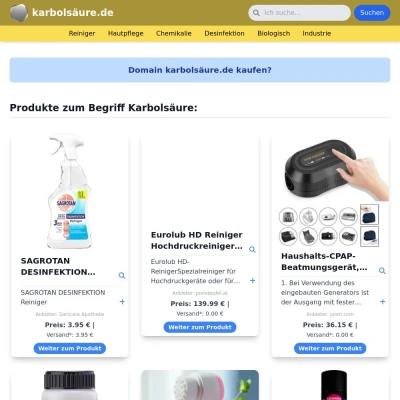 Screenshot karbolsäure.de