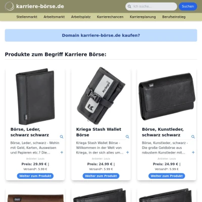 Screenshot karriere-börse.de