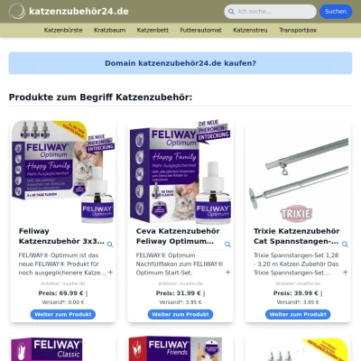 Screenshot katzenzubehör24.de