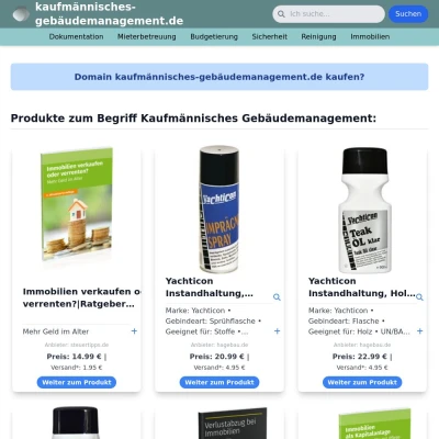 Screenshot kaufmännisches-gebäudemanagement.de