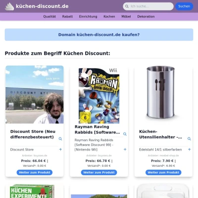 Screenshot küchen-discount.de