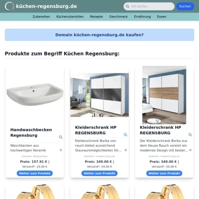 Screenshot küchen-regensburg.de