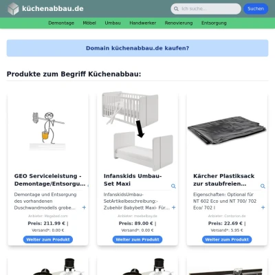 Screenshot küchenabbau.de